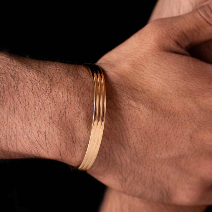 Leo Men's Kada Rosegold Plated