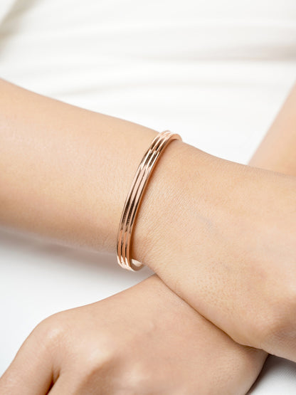 Leo Rosegold Plated Women's Bracelet