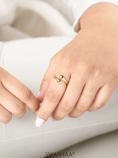 Leone Snake 18K Gold Plated Ring