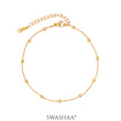 Leora Opal Dots 18K Gold Plated Women's Anklet Gold