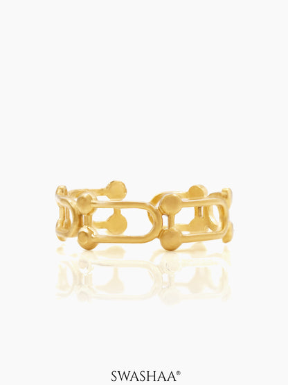 Levi 18K Gold Plated Ring