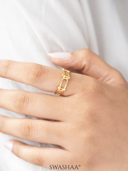 Levi 18K Gold Plated Ring