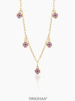 Lilac Charms 18K Gold Plated Kid's Necklace Gold
