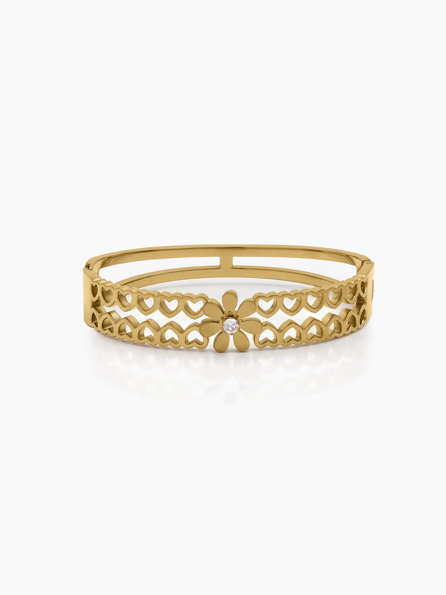 Linora 18K Gold Plated Small Wrist Band Bracelet