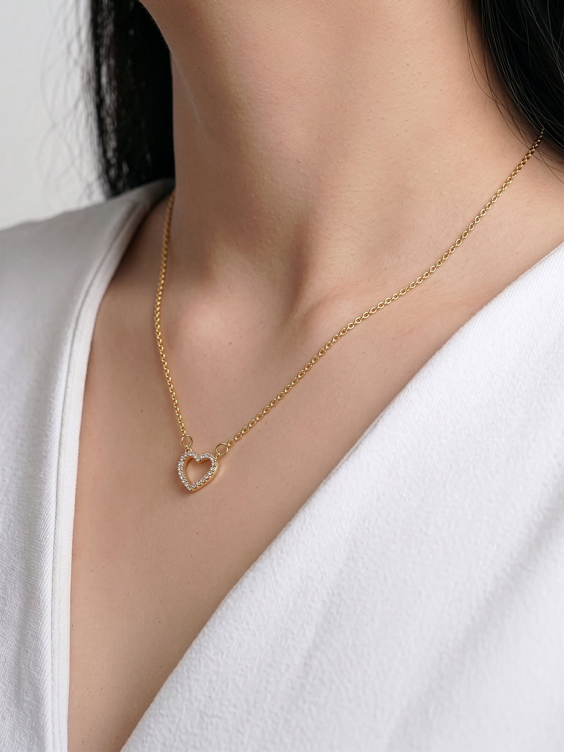 Lioren Crystal Heart Necklace