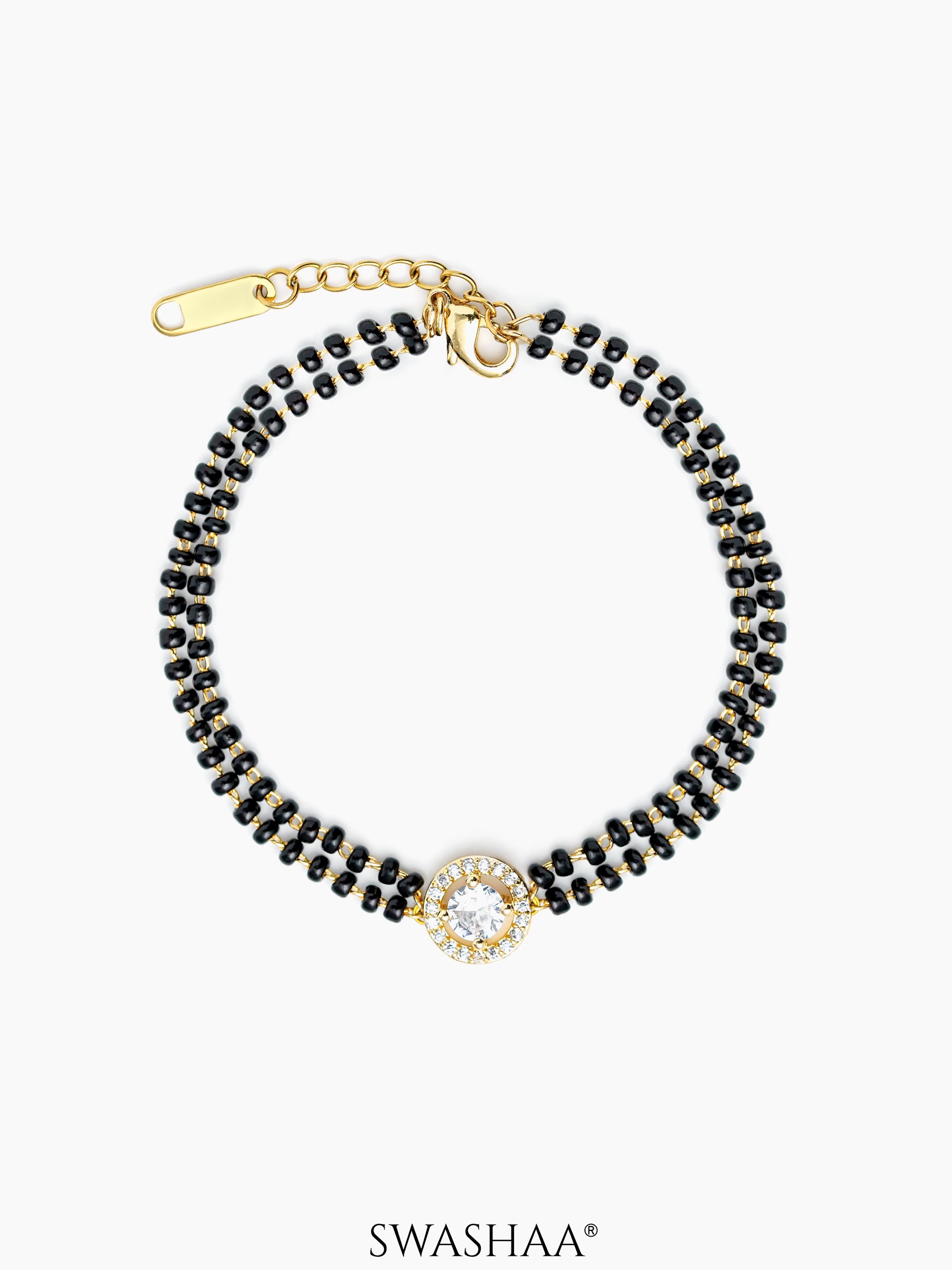Lisa Diamond Mangalsutra Bracelet 18K Gold Plated