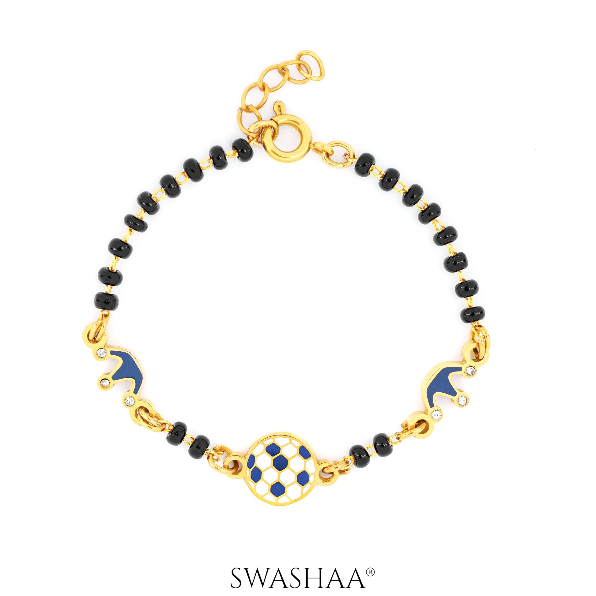 Little Champion Football 18K Gold Plated Kid's Nazariya Bracelet Gold