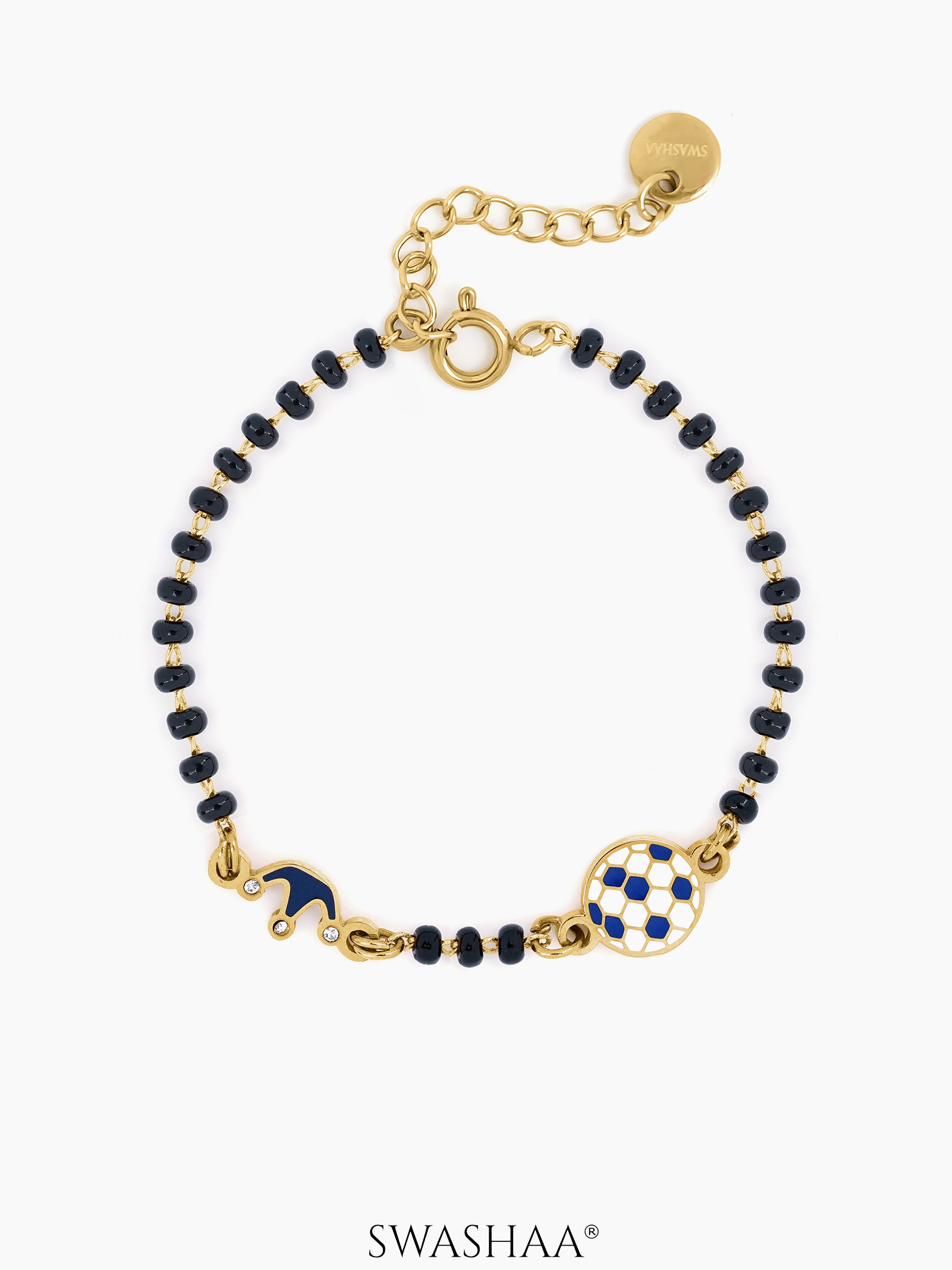 Little Champion Football 18K Gold Plated Kid's Nazariya Bracelet Gold