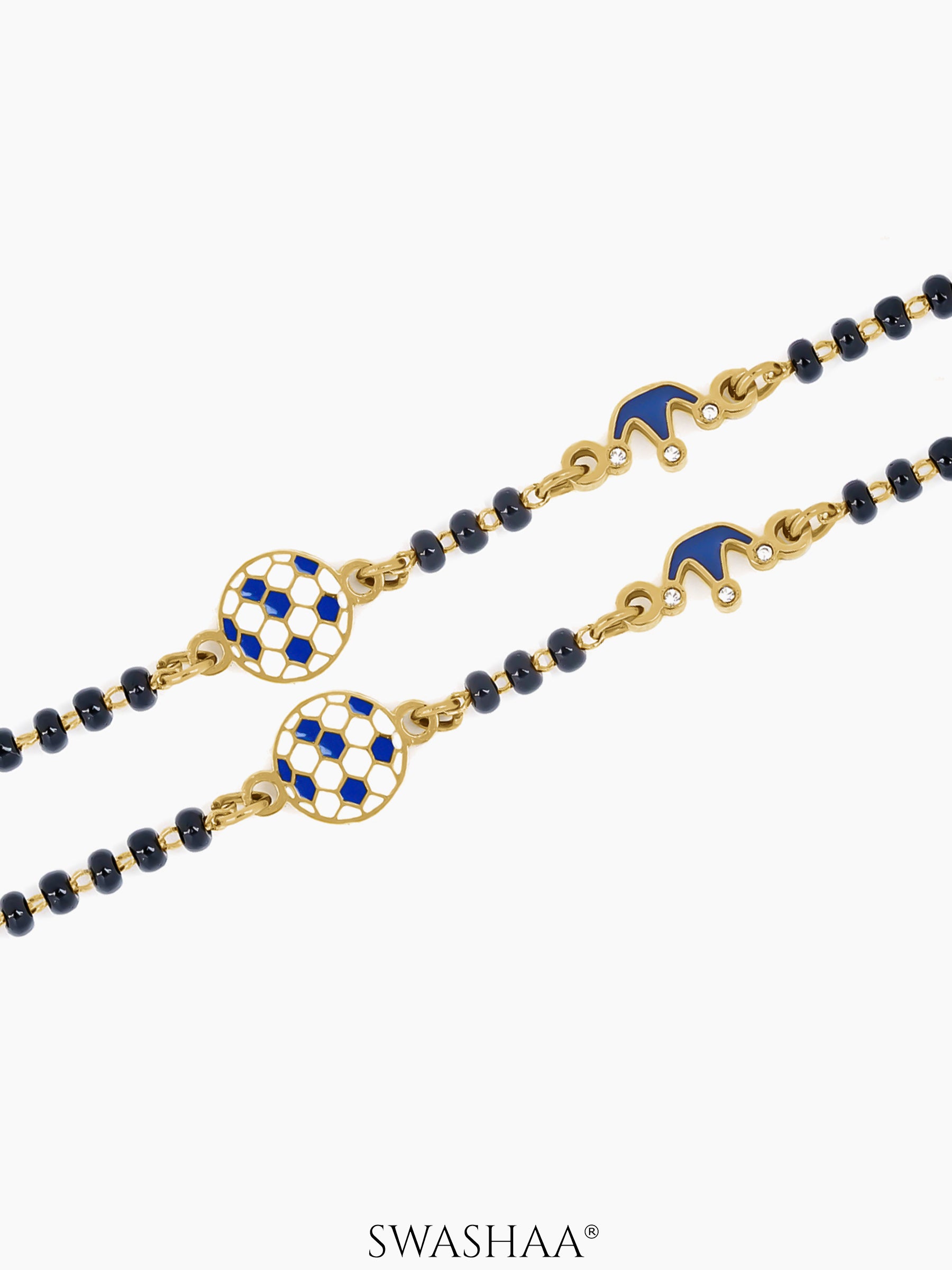 Little Champion Football 18K Gold Plated Kid's Nazariya Bracelet