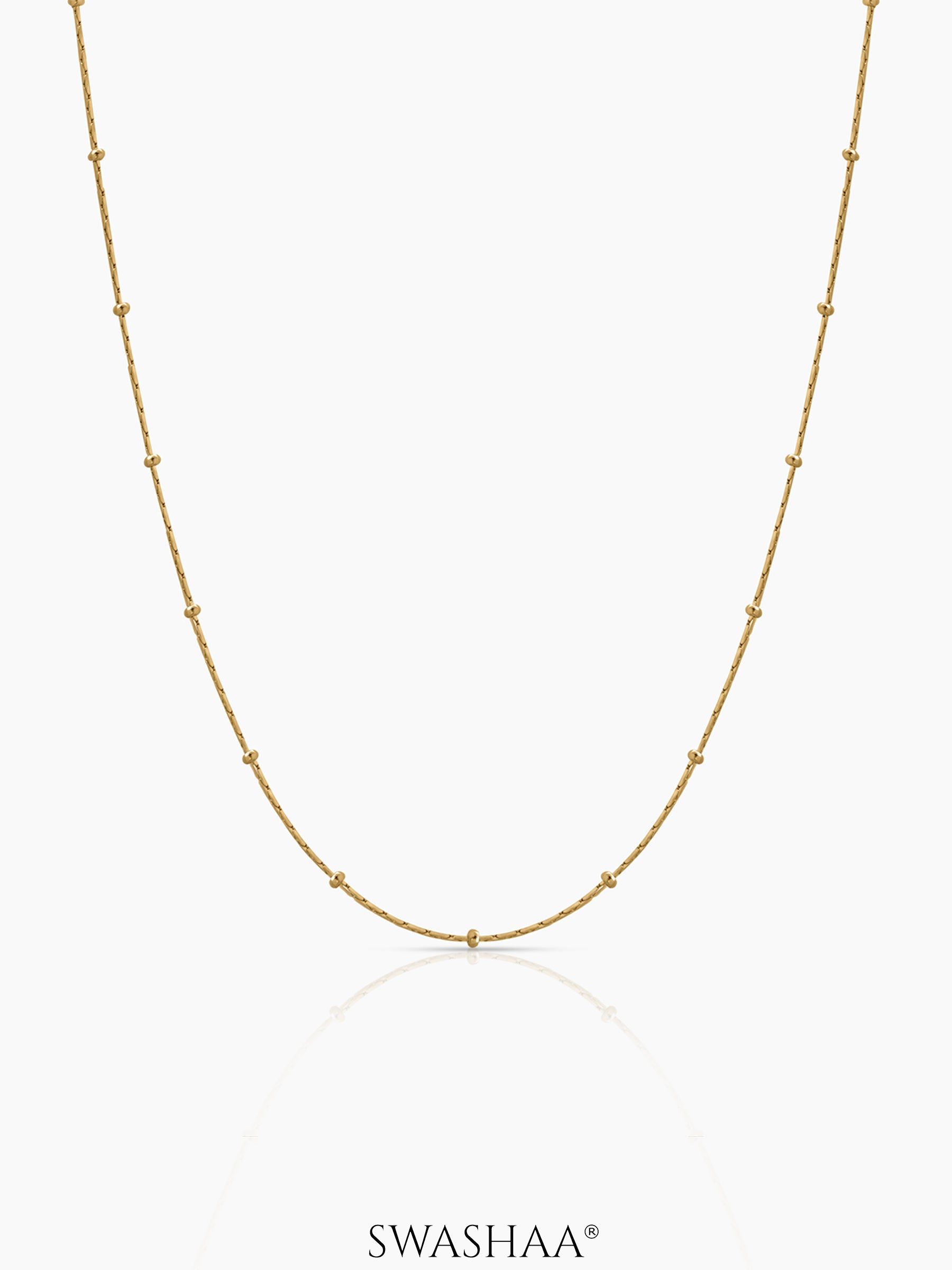 Liva Women's Chain 18K Gold Plated