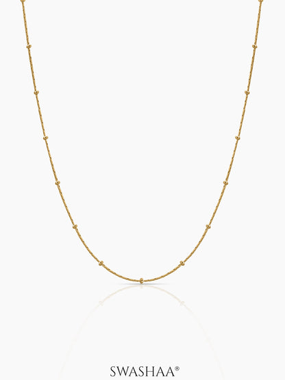 Liva Women's Chain 18K Gold Plated