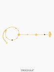 Liyana Elina Flower 18K Gold Plated Ring Bracelet