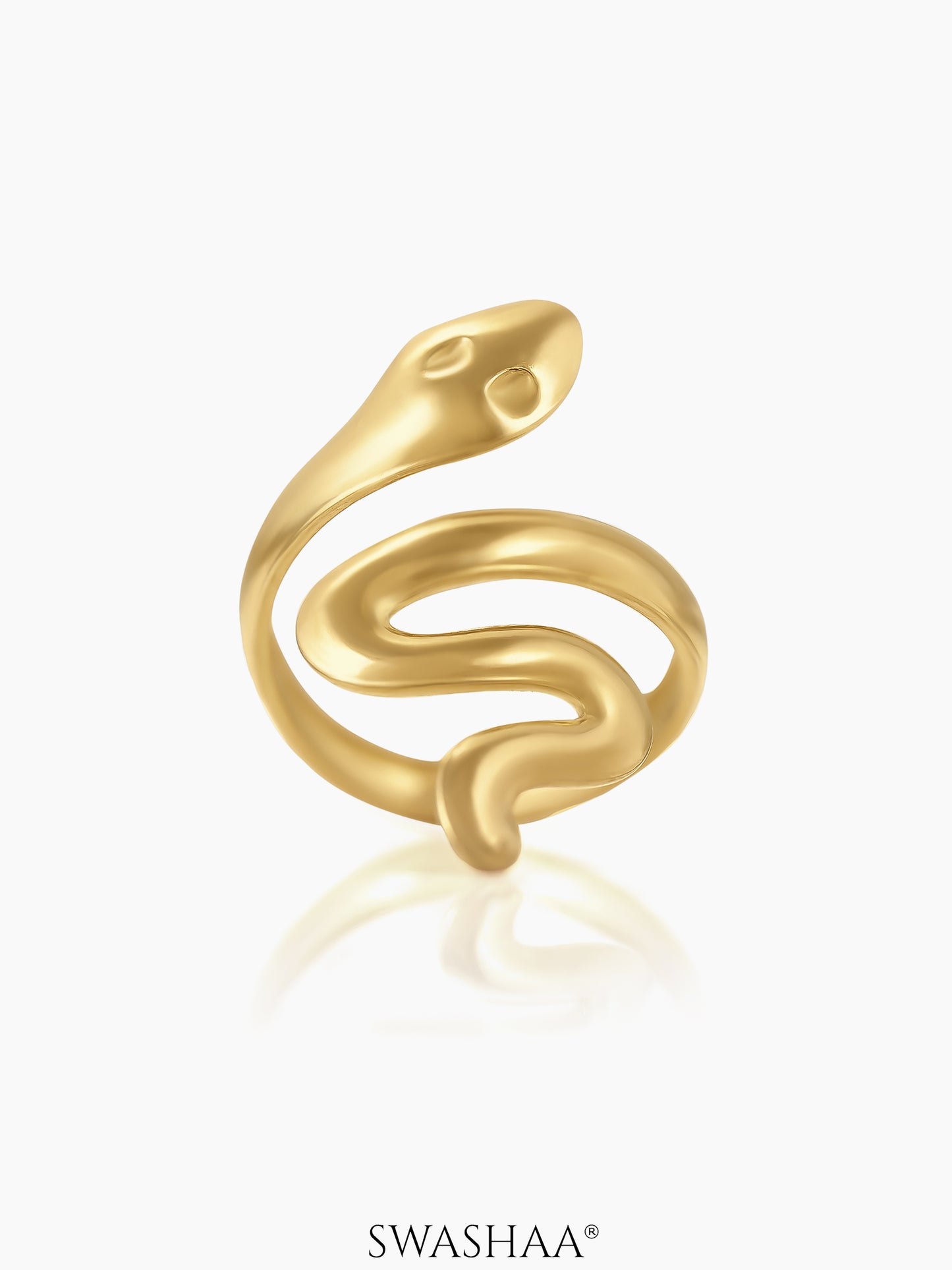 Lizz Snake 18K Gold Plated Ring Gold