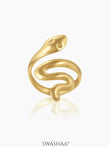 Lizz Snake 18K Gold Plated Ring Gold