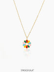 Lolly Flower 18K Gold Plated Kid's Pendant Necklace