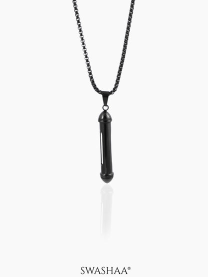 Luca Men's Chain Pendant Black