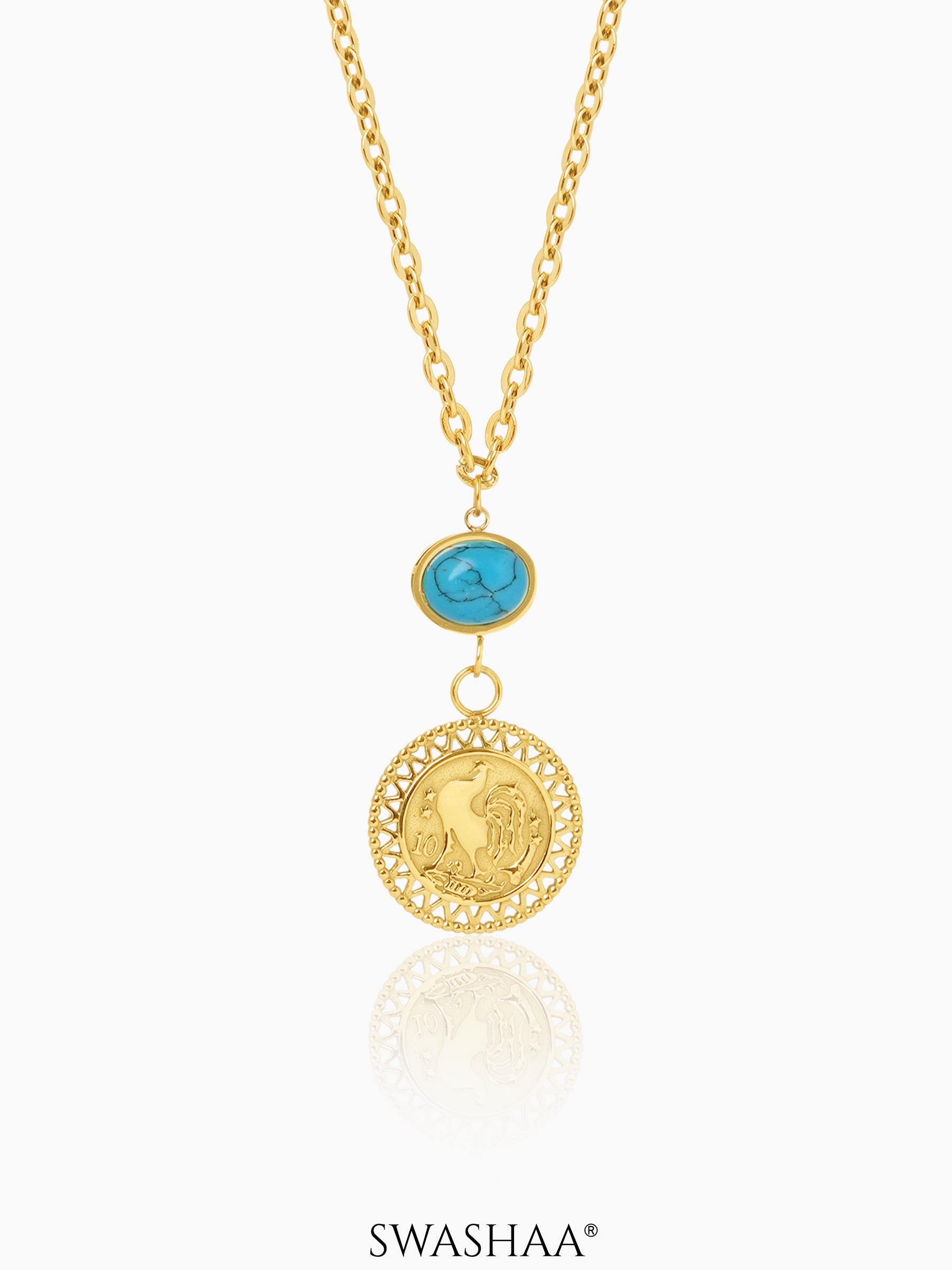 Luck Charm 18K Gold Plated Necklace Gold