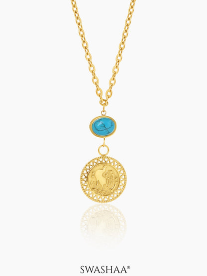 Luck Charm 18K Gold Plated Necklace Gold