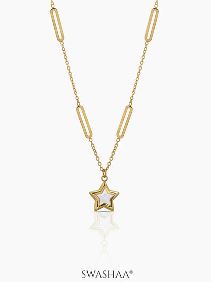 Lucy Celeste Star Necklace 18K Gold Plated