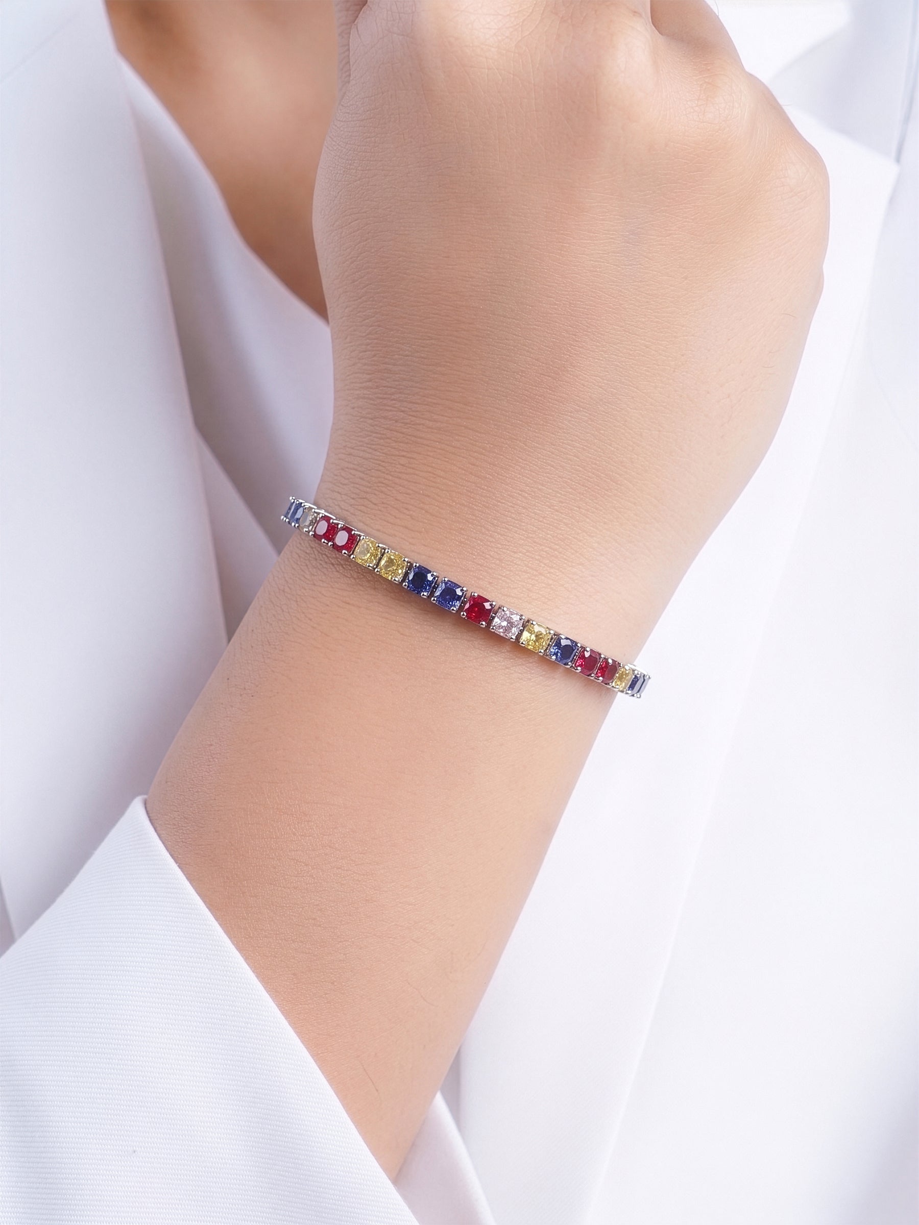 Lunira Multi Diamond Tennis Bracelet