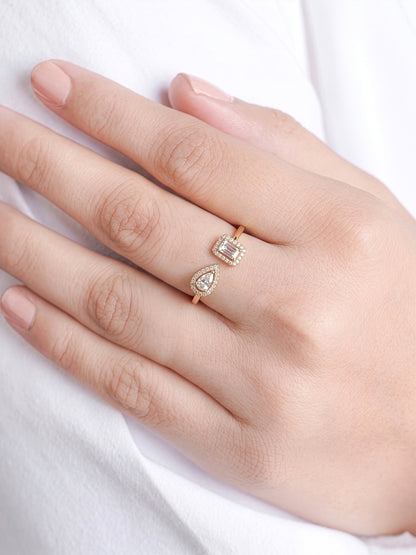 Lurella Solitaire 18K Gold Plated Women's Ring