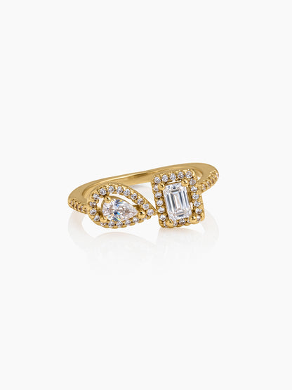 Lurella Solitaire 18K Gold Plated Women's Ring