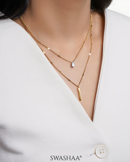 Lynna Bar Layered Necklace