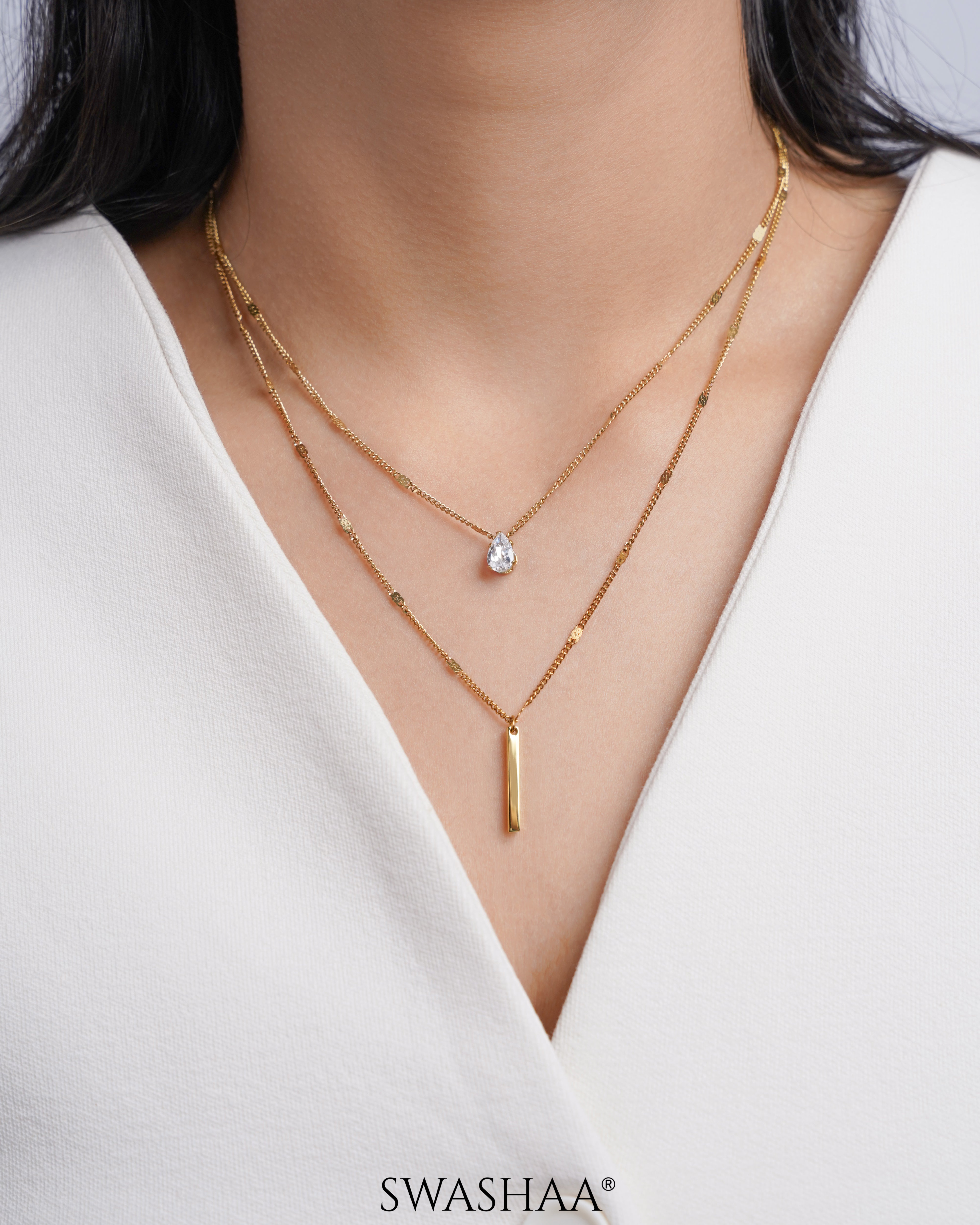 Lynna Bar Layered Necklace