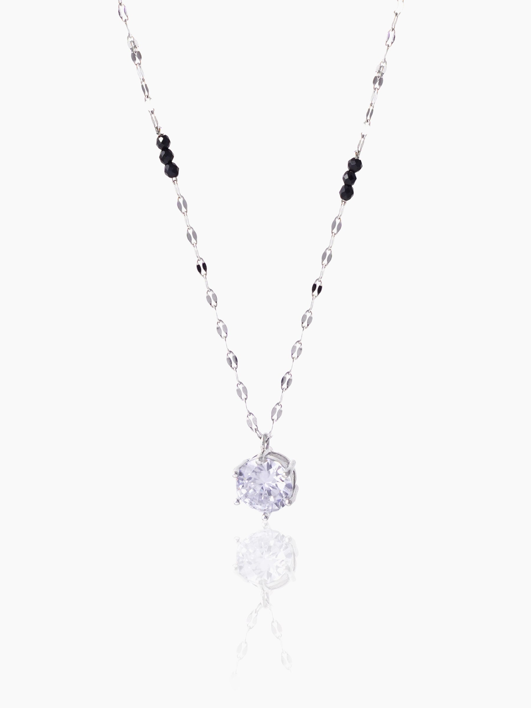 Madan Solitaire Silver Mangalsutra Silver