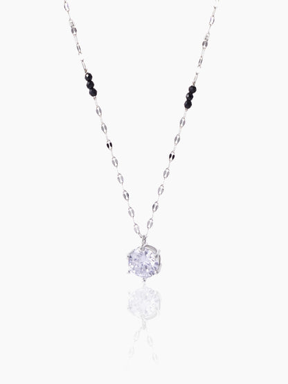 Madan Solitaire Silver Mangalsutra Silver