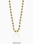 Madona 14K Gold Plated Necklace Blue - 14K Gold Plated