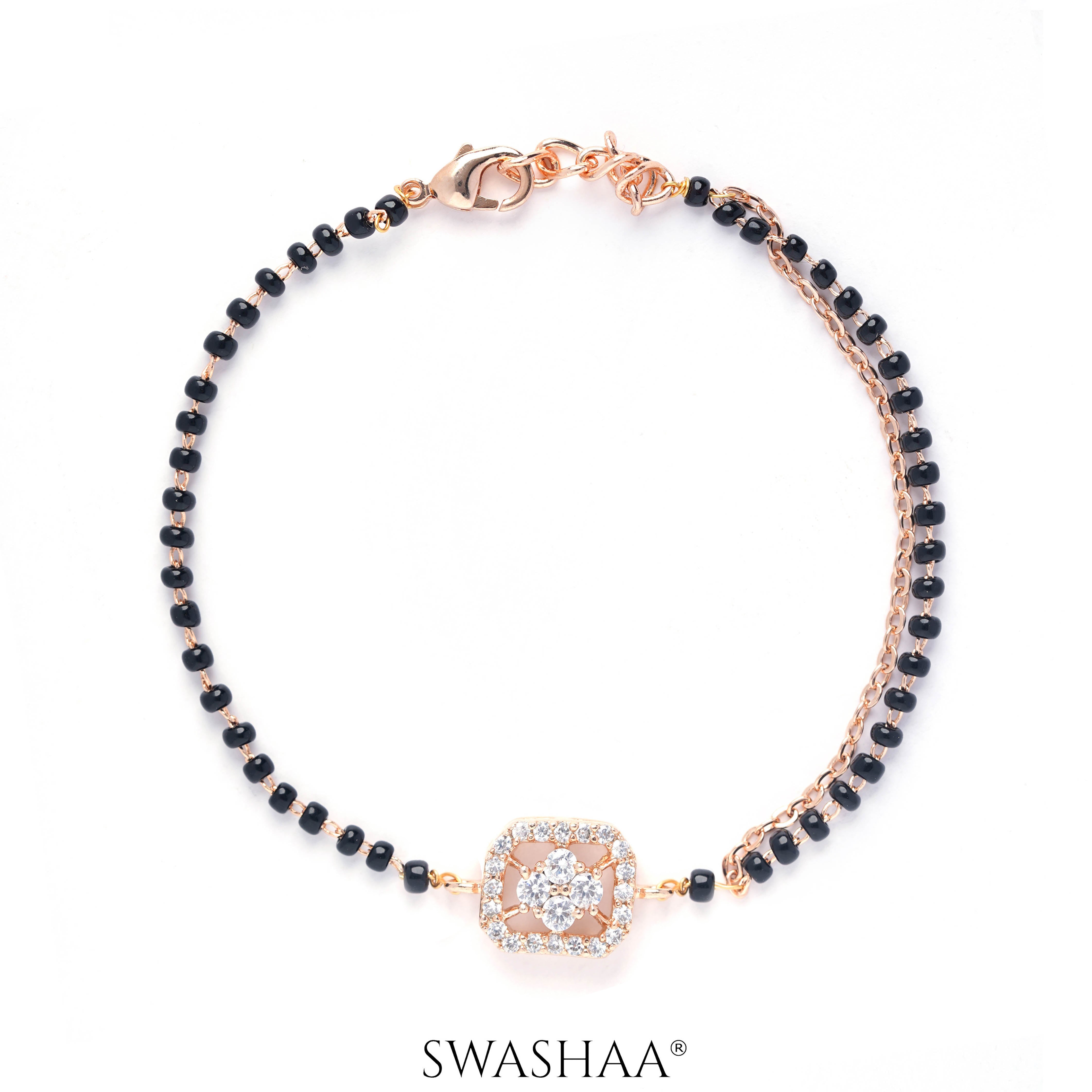 Maher Rosegold Plated Mangalsutra Bracelet Rosegold