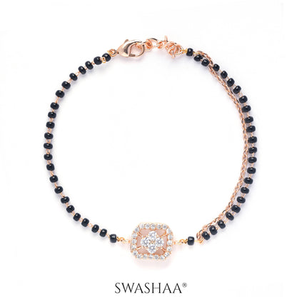 Maher Rosegold Plated Mangalsutra Bracelet Rosegold