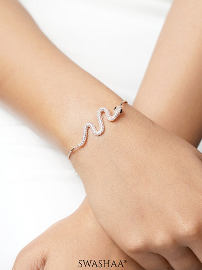 Mahsa Snake Rosegold Plated Bracelet