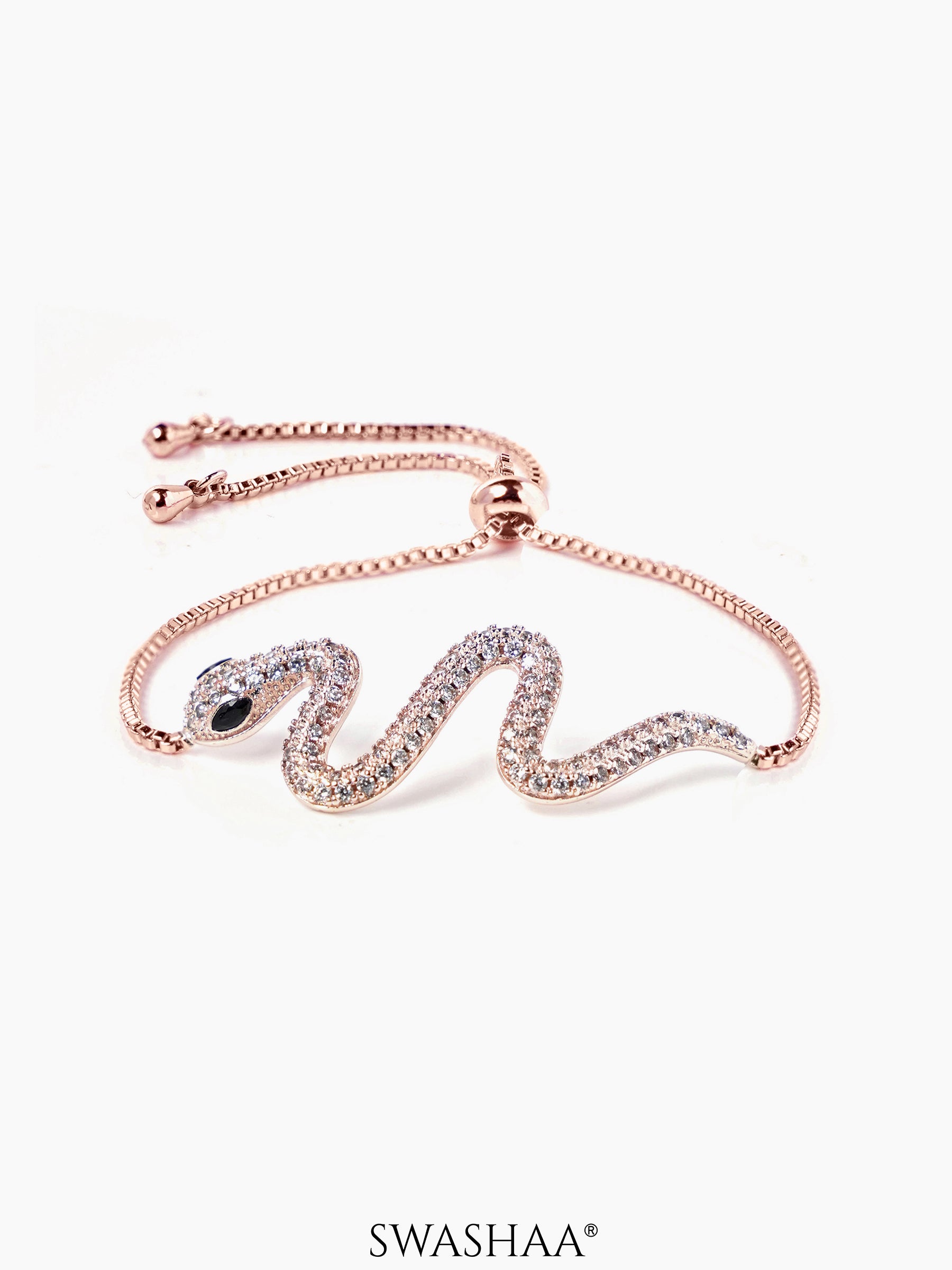 Mahsa Snake Rosegold Plated Bracelet Rosegold