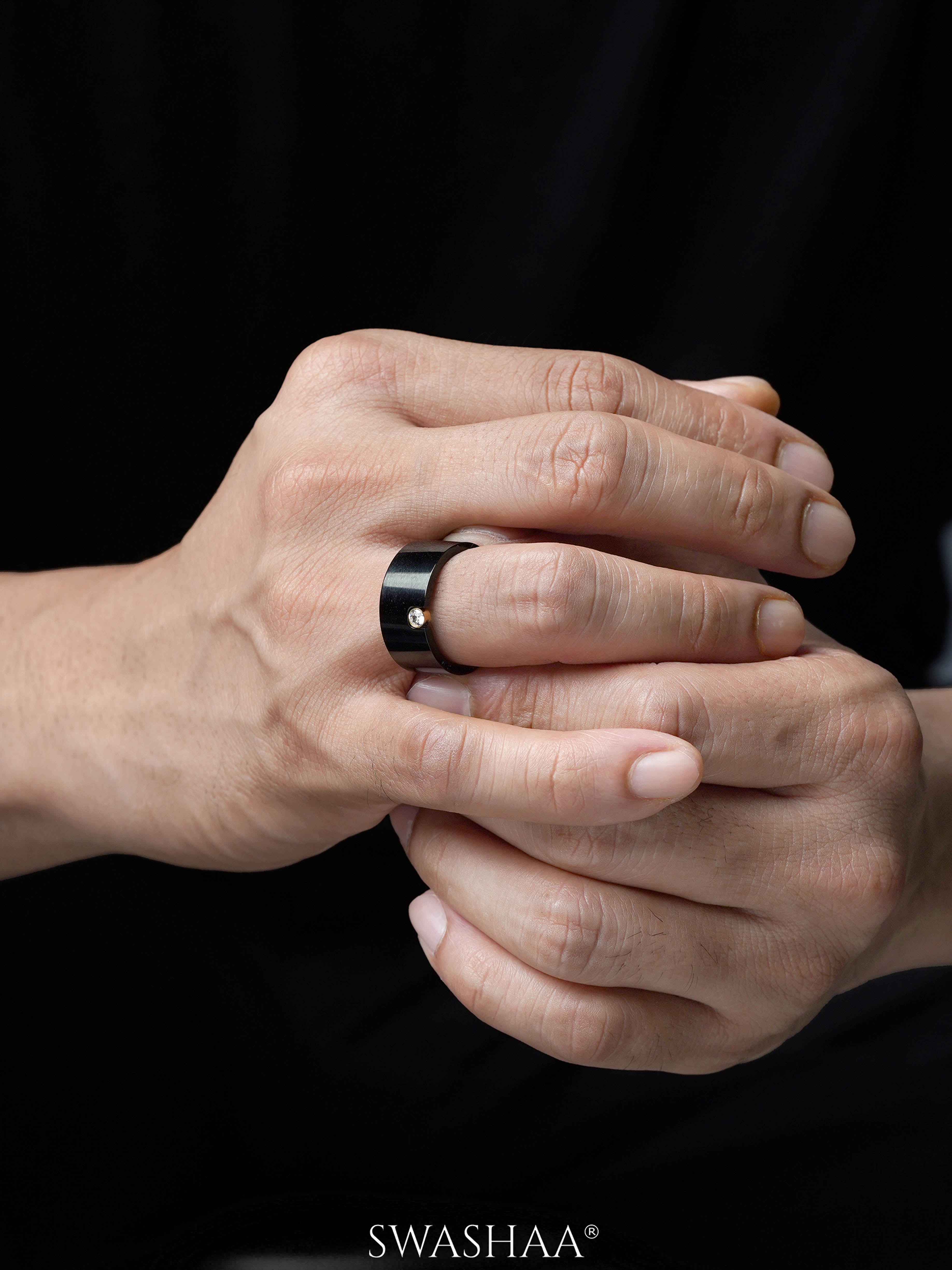 Malcolm Black Men's Ring