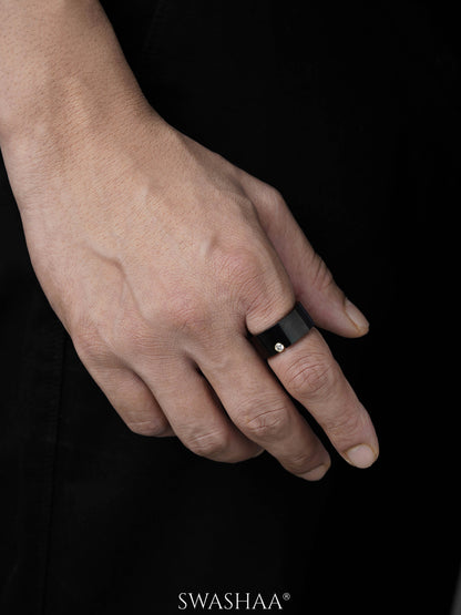 Malcolm Black Men's Ring