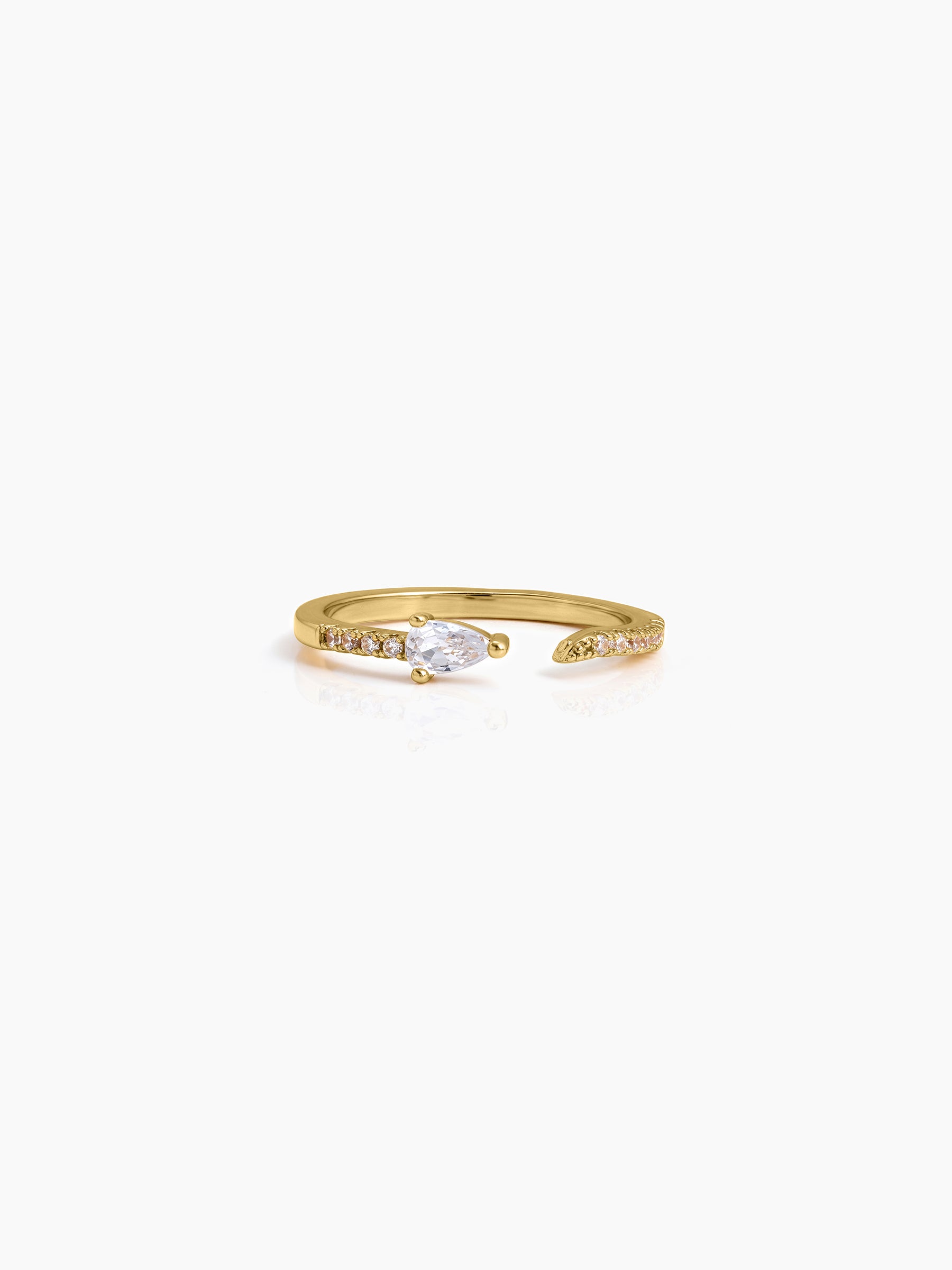 Marena Pear Diamond 18K Gold Plated Women's Ring