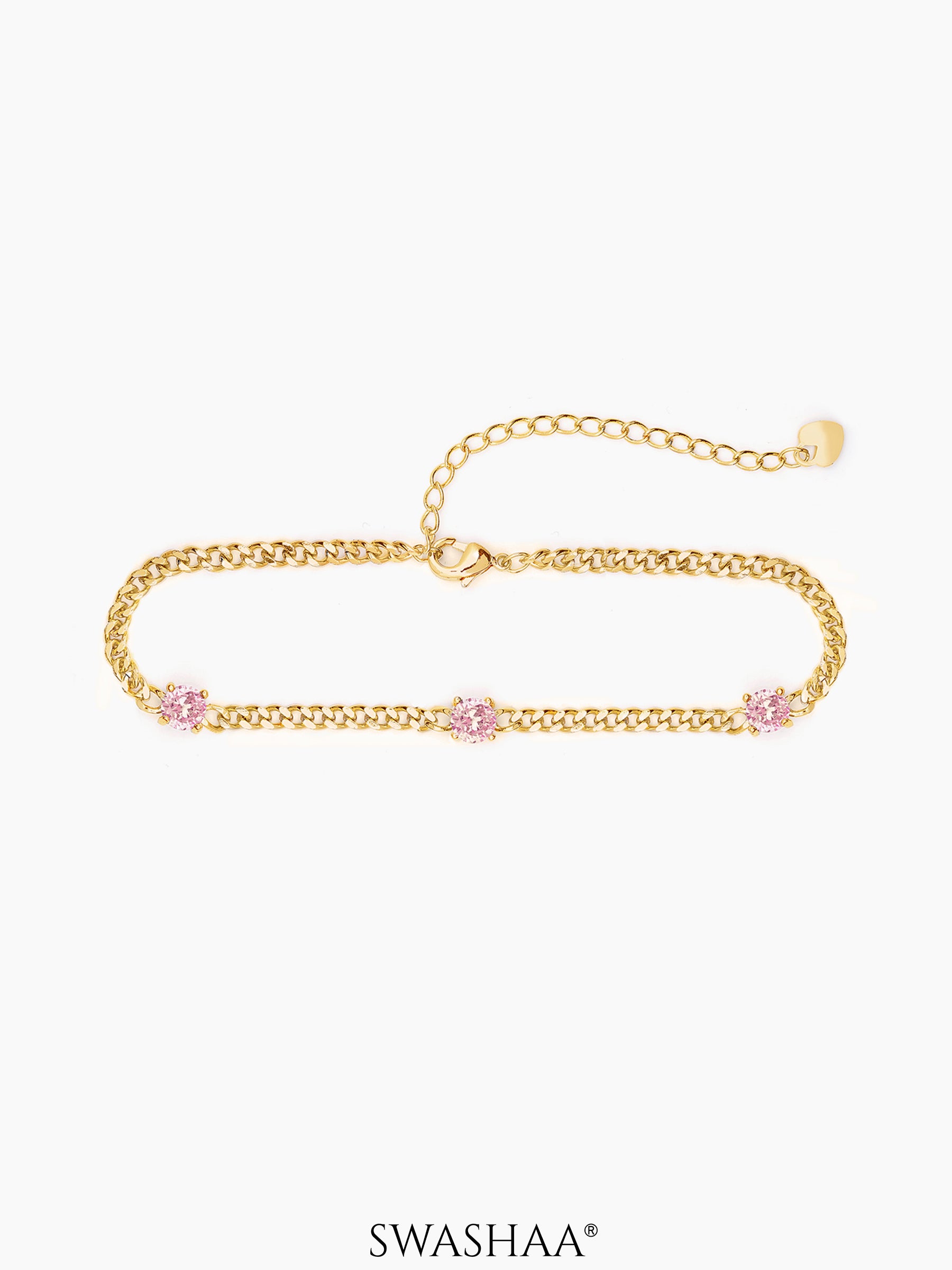 Margaret 18K Gold Plated Bracelet Pink Gold