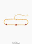 Margaret 18K Gold Plated Bracelet Red Gold
