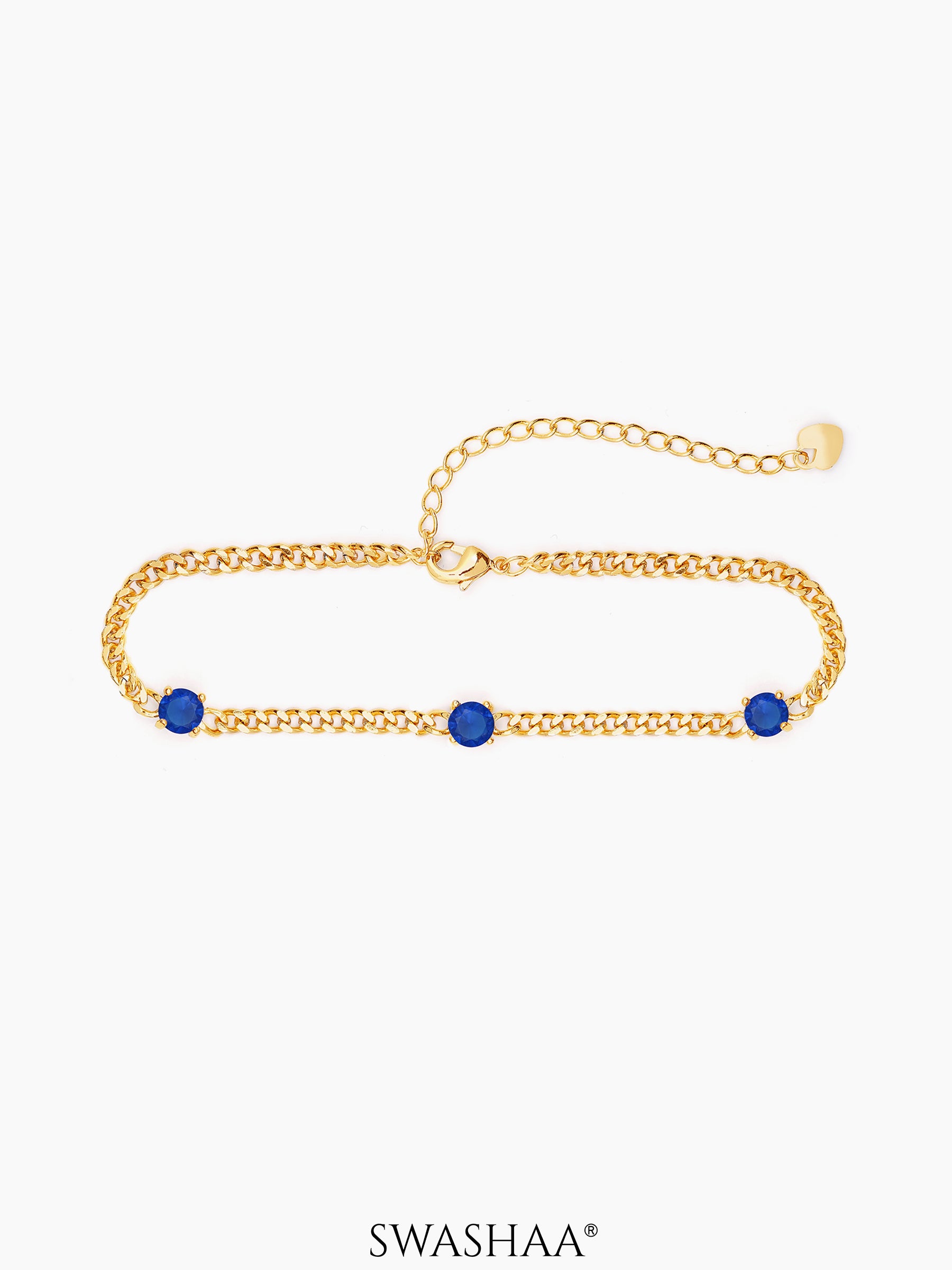 Margaret 18K Gold Plated Bracelet Blue Gold