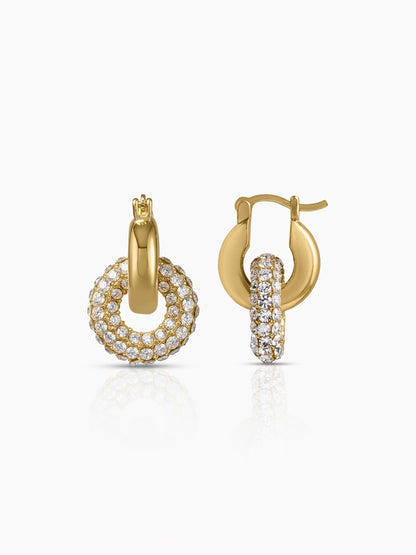 Marisa Hoop Earrings Two Tone
