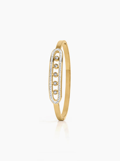 Marixa Diamond 18K Gold Plated Band Bracelet