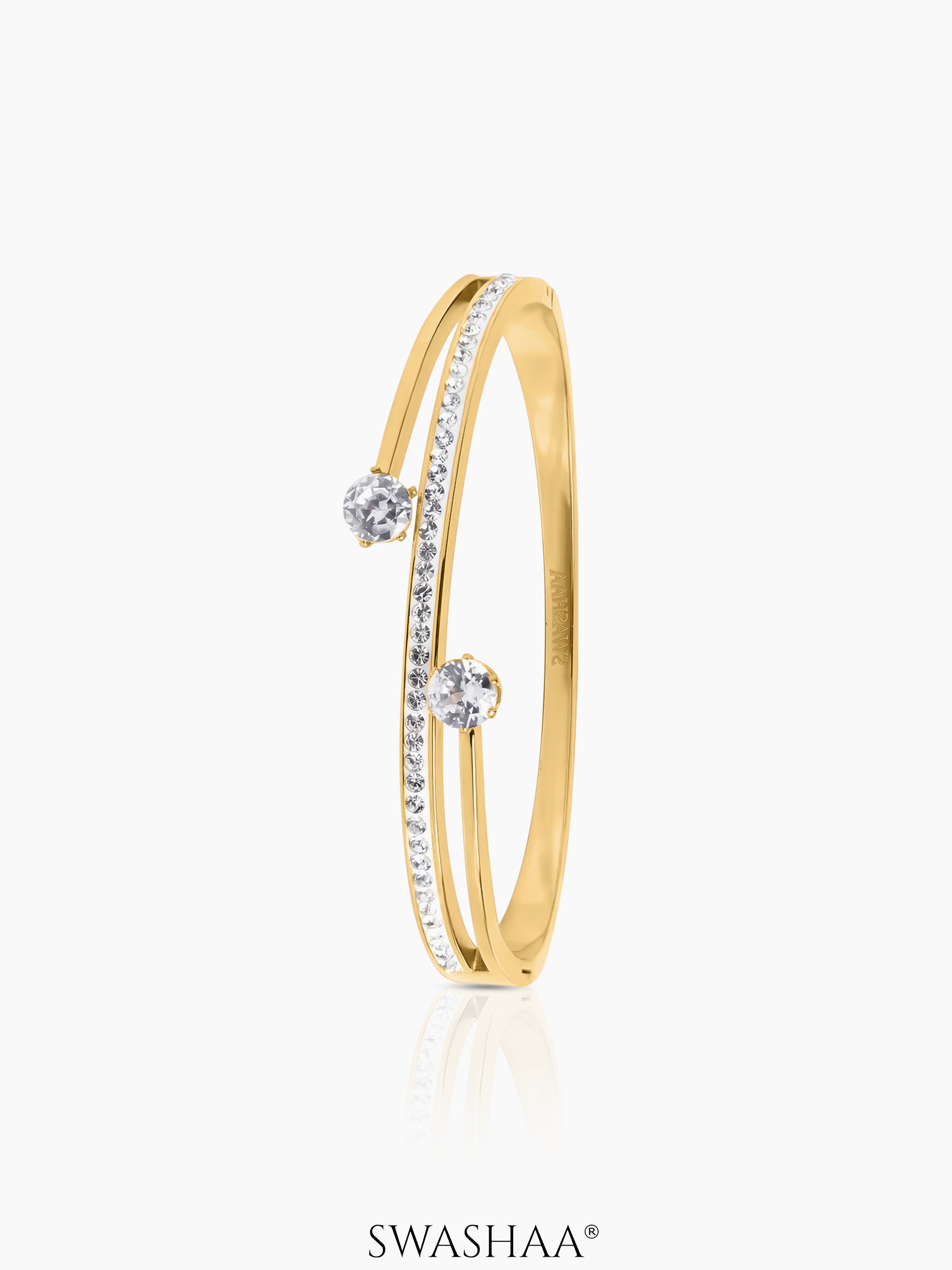 Marka Solitaire Bracelet 18K Gold Plated