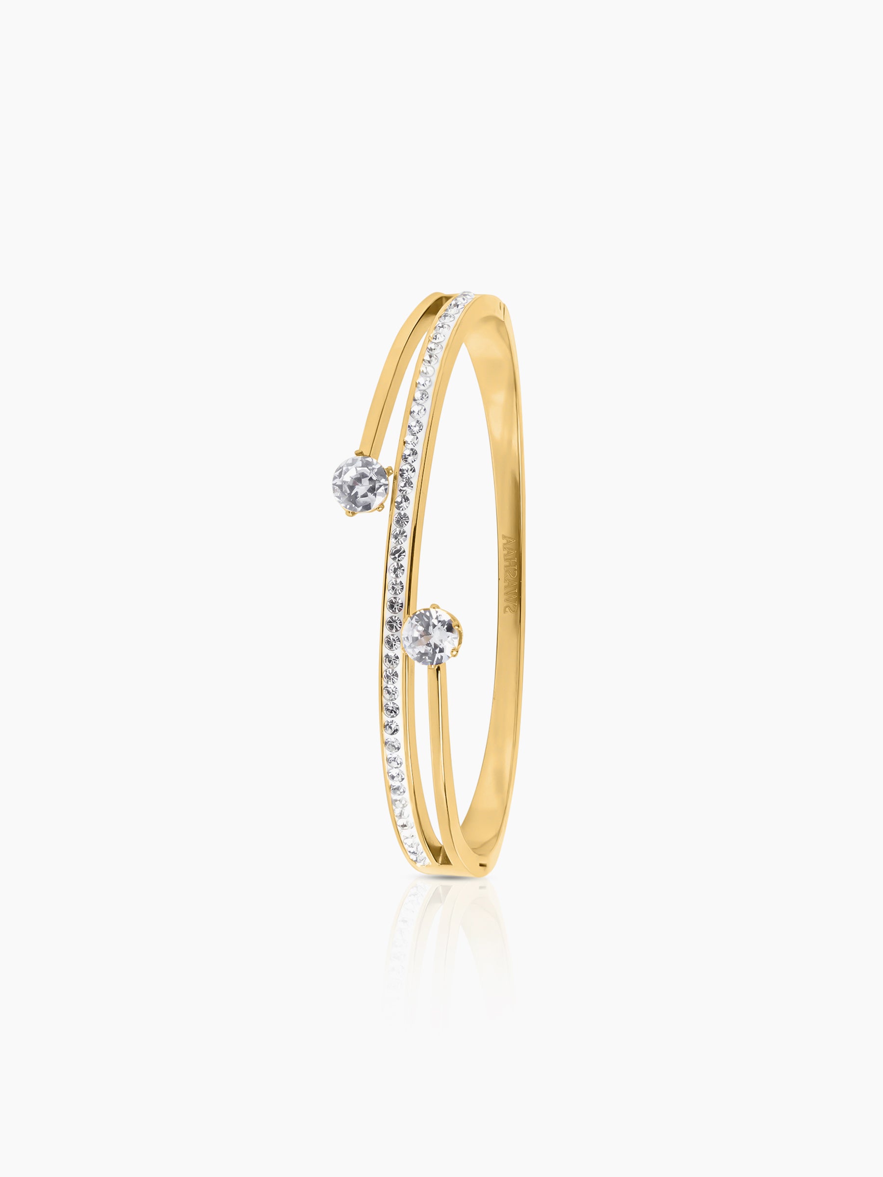 Marka 18K Gold Plated Solitaire Bracelet