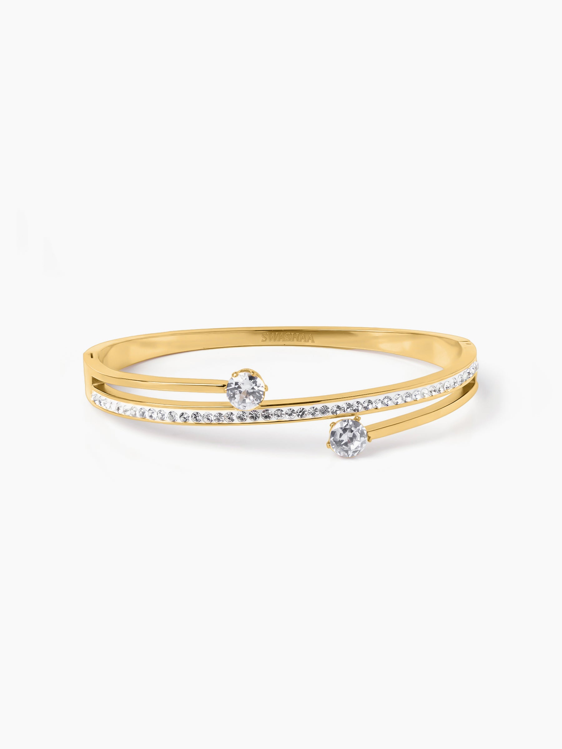 Marka 18K Gold Plated Solitaire Bracelet