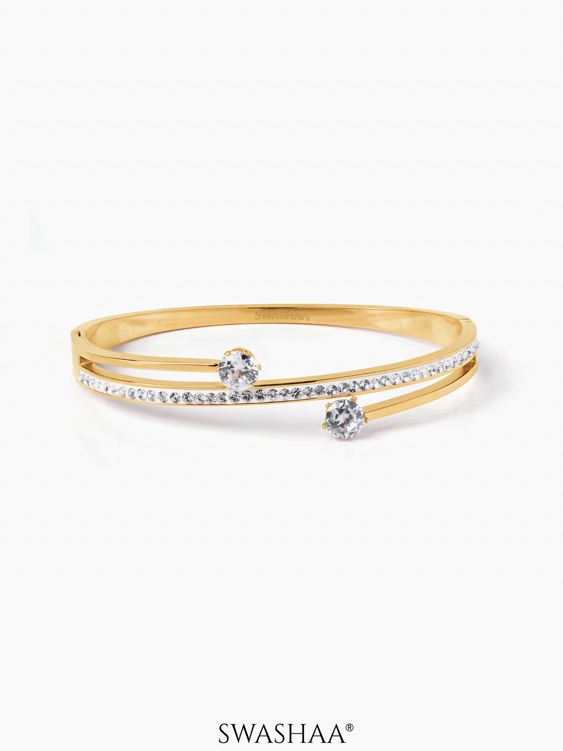 Marka Solitaire Bracelet 18K Gold Plated