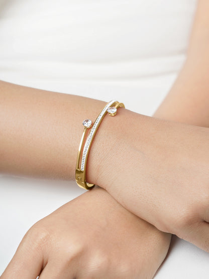 Marka 18K Gold Plated Solitaire Bracelet