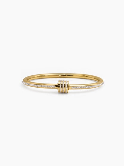 Marola Diamond 18K Gold Plated Wrist Band Bracelet
