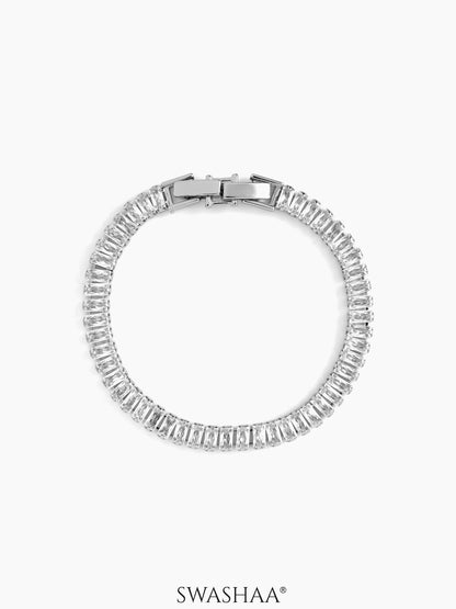 Meadow Baguette Bracelet Silver